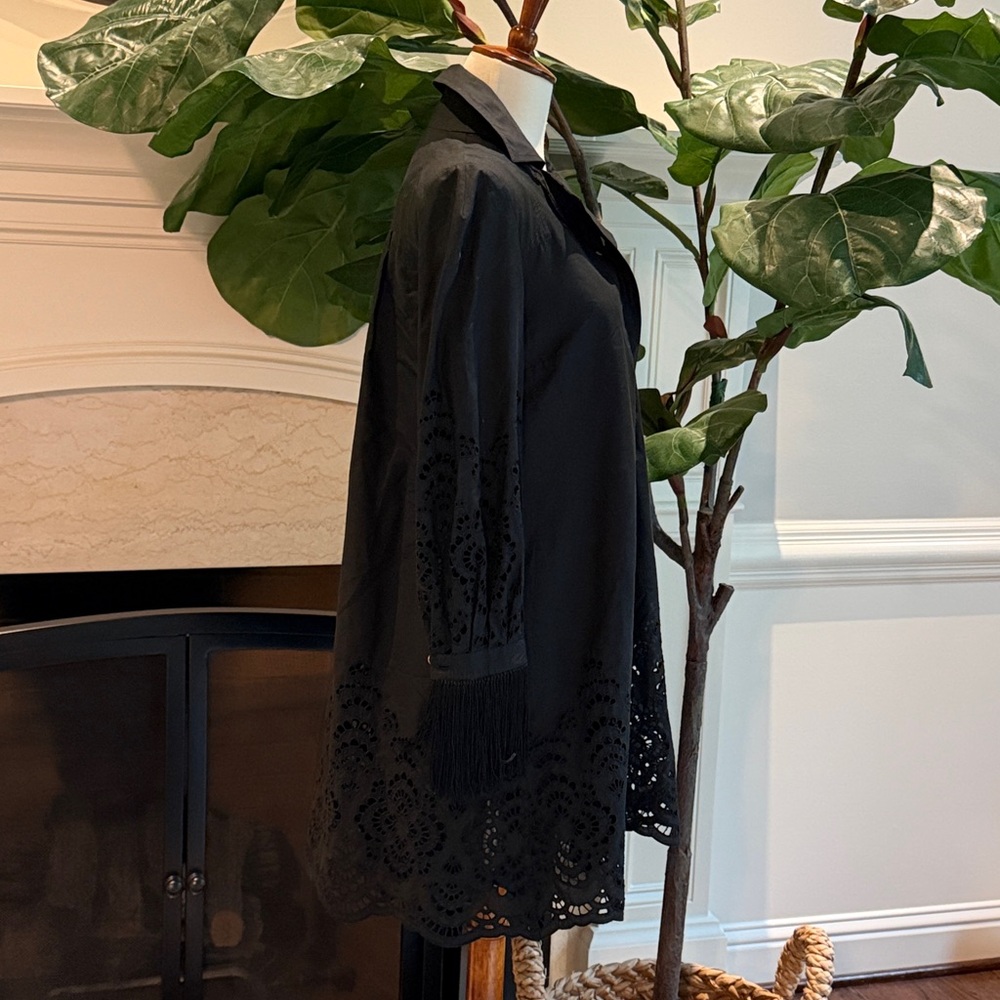 Gucci Shirt Dress w Eyelet Lace Details - Picture 4 of 8